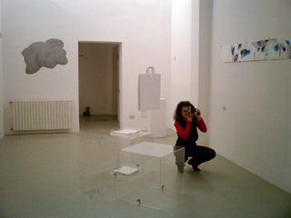 Nuvola da Viaggio. A Slice of Sky, Installazione matrici e libri a Milano