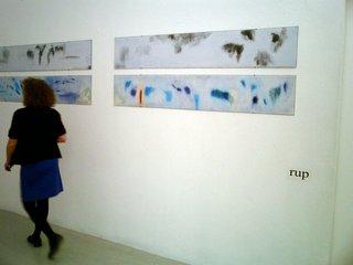 Nuvola da Viaggio. A Slice of Sky, Galleria Derbylius. Matrici di A Slice of Sky. Dettaglio tipografico.