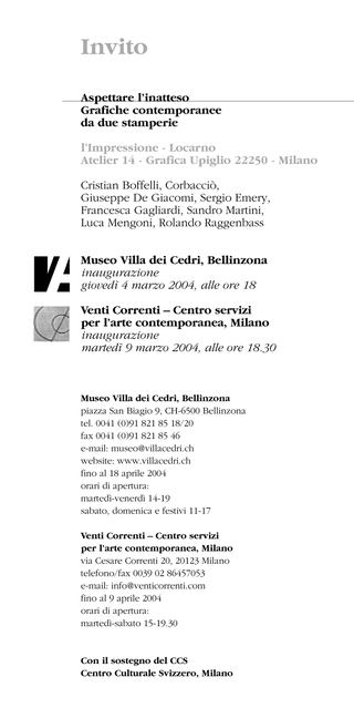 Aspettare l'inatteso