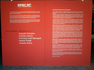 Cinco artistas Grandes Formatos, SESC Vila Mariana, San Paolo, SP, Brasile. 